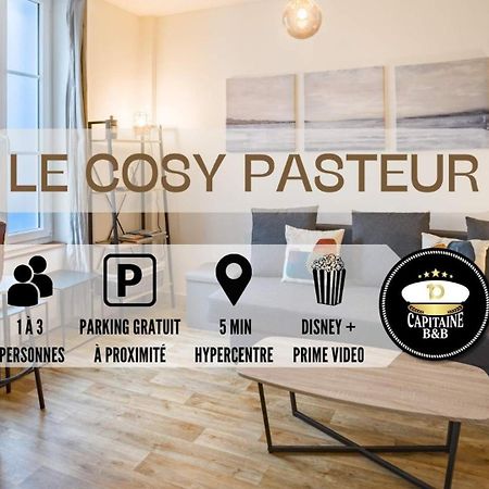Le Cosy Pasteur 5 Min Hypercentre Parking Public Gratuit A Proximite Troyes Exterior foto