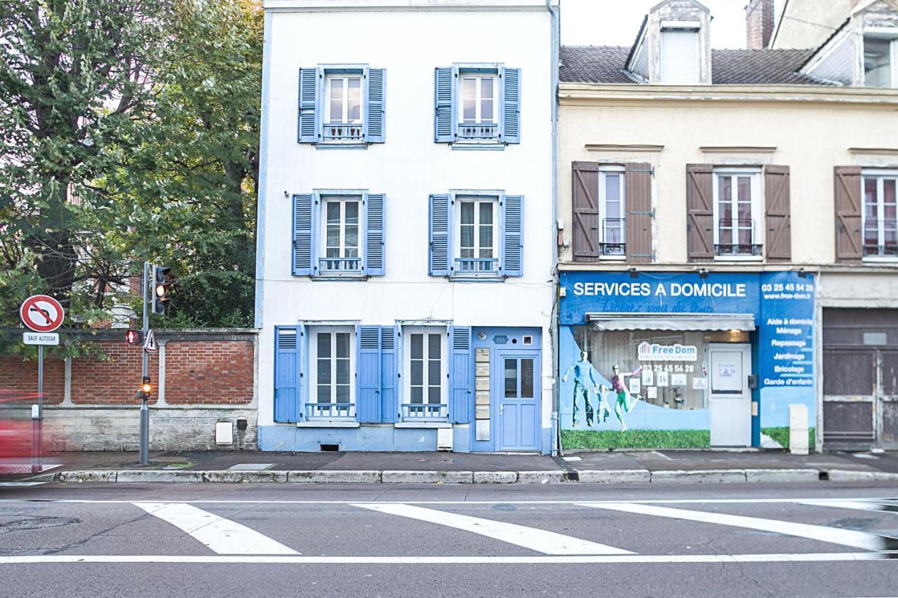 Le Cosy Pasteur 5 Min Hypercentre Parking Public Gratuit A Proximite Troyes Exterior foto